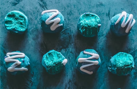 No Bake Vegan Mermaid Cake Bites Recipe