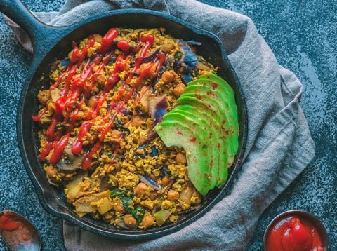 Tofu Chickpea Scramble Recipe