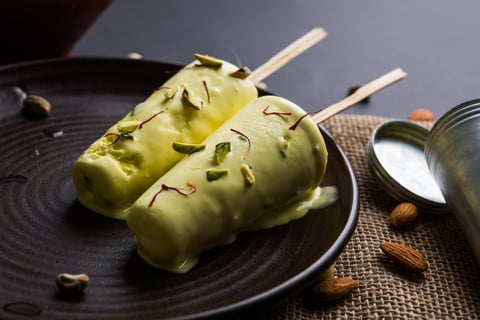 Vegan Pistachio Mango Kulfi Recipe | Easy Indian Dessert