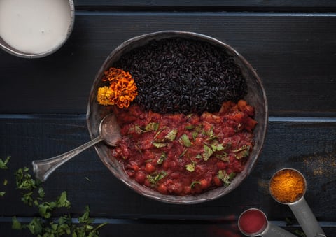 Vegan Red Curry & Black Rice Recipe