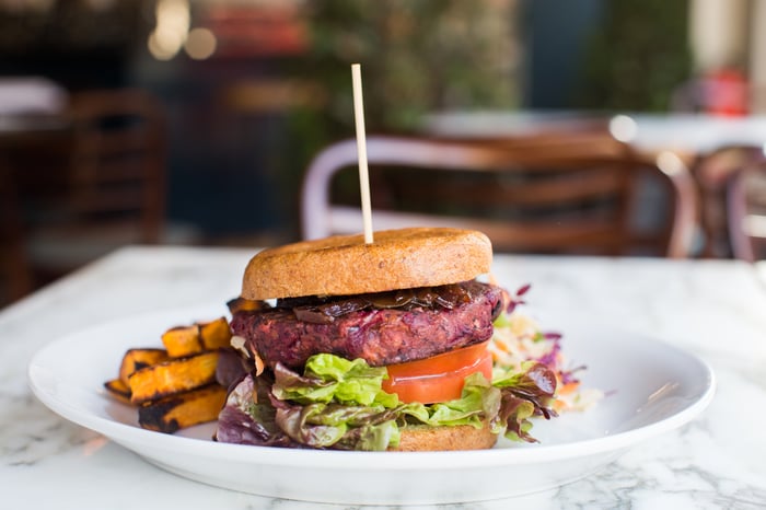 Plant-based burger