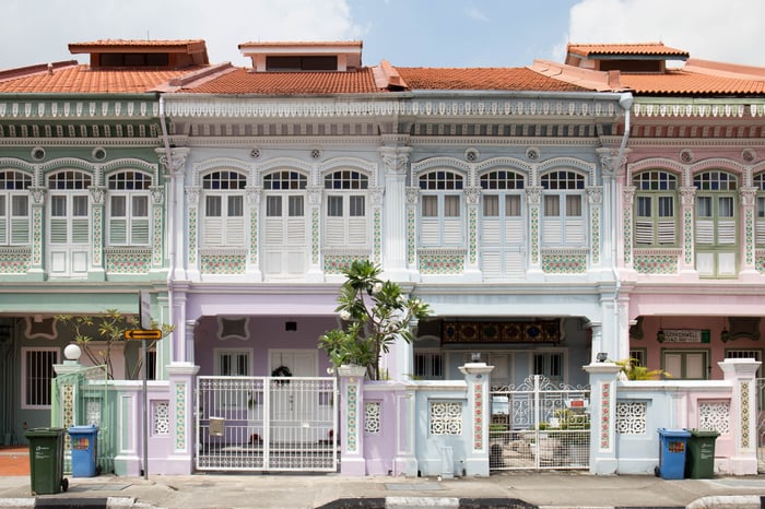 Peranakan shophouses in Joo Chiat