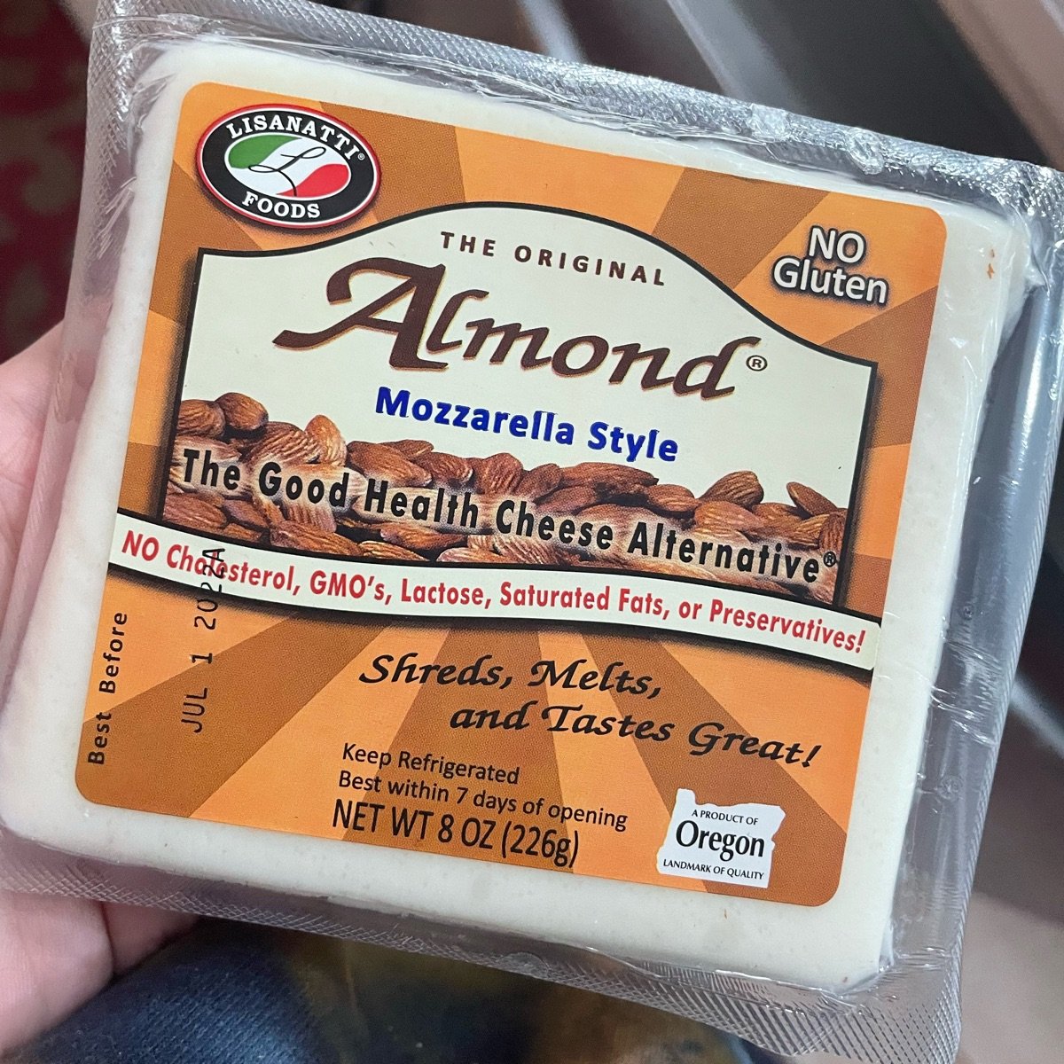 Lisanatti Foods Almond Mozzarella Style Reviews abillion