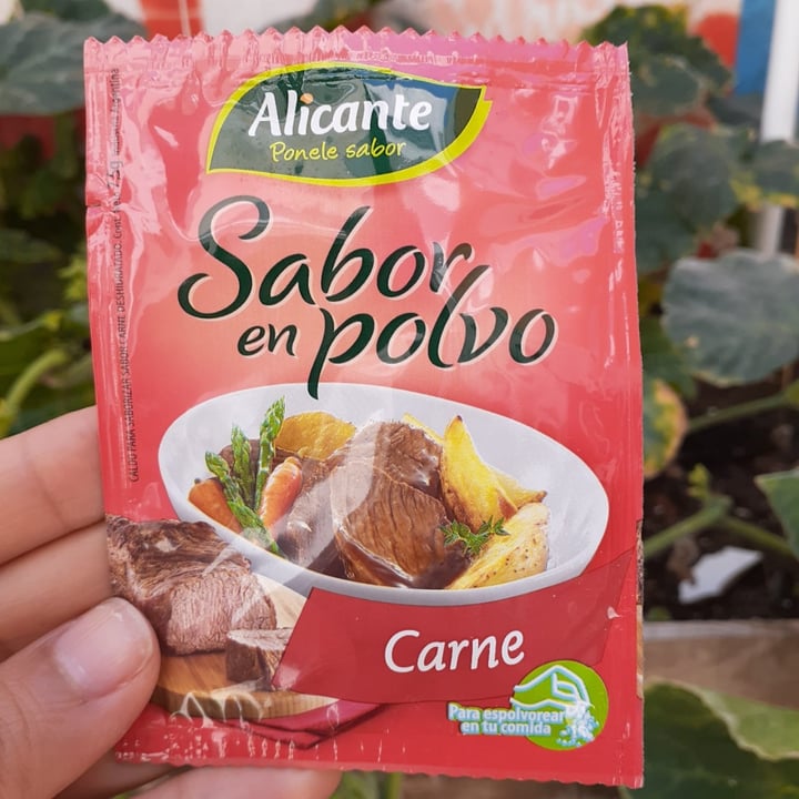 photo of Alicante Sabor en Polvo Carne shared by @veganargentin on  27 Jan 2021 - review