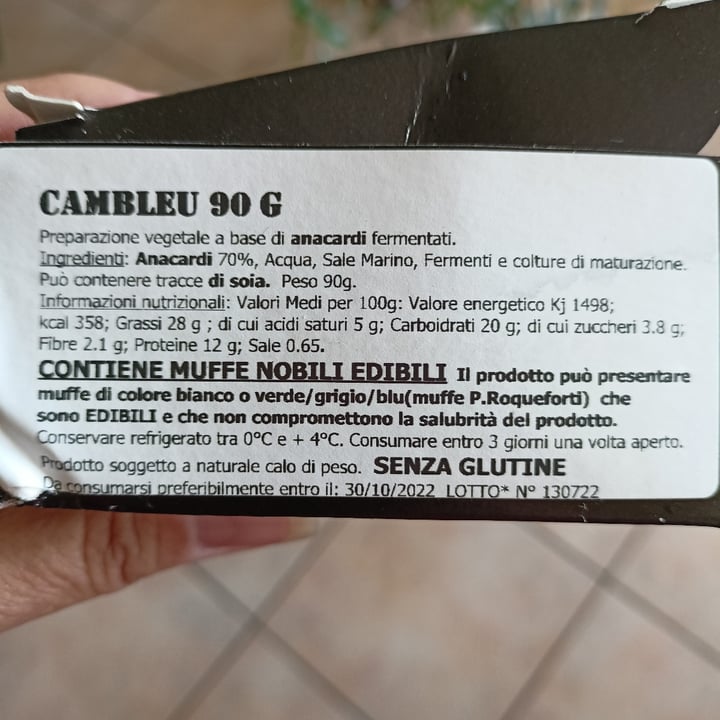 photo of Il CashewFicio Camblue shared by @paola61 on  13 Oct 2022 - review