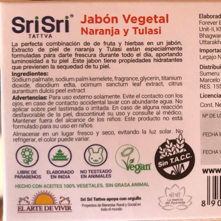 review photo of SriSri Jabon de tocador Sandalo shared by @carlabaigorria on 12 Jun 2022 - review