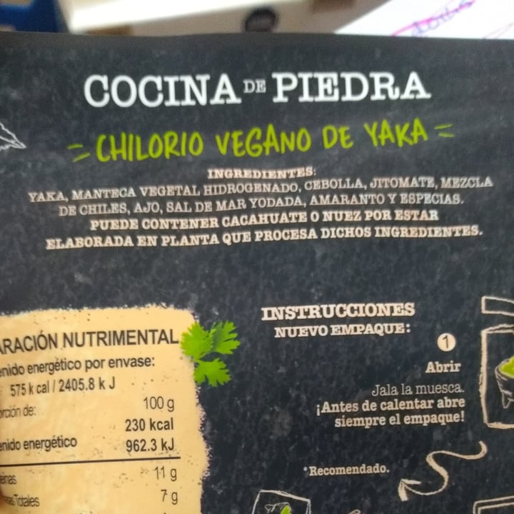 photo of Cocina de piedra Chilorio Vegano de Yaka shared by @anamary81 on  29 Jun 2022 - review