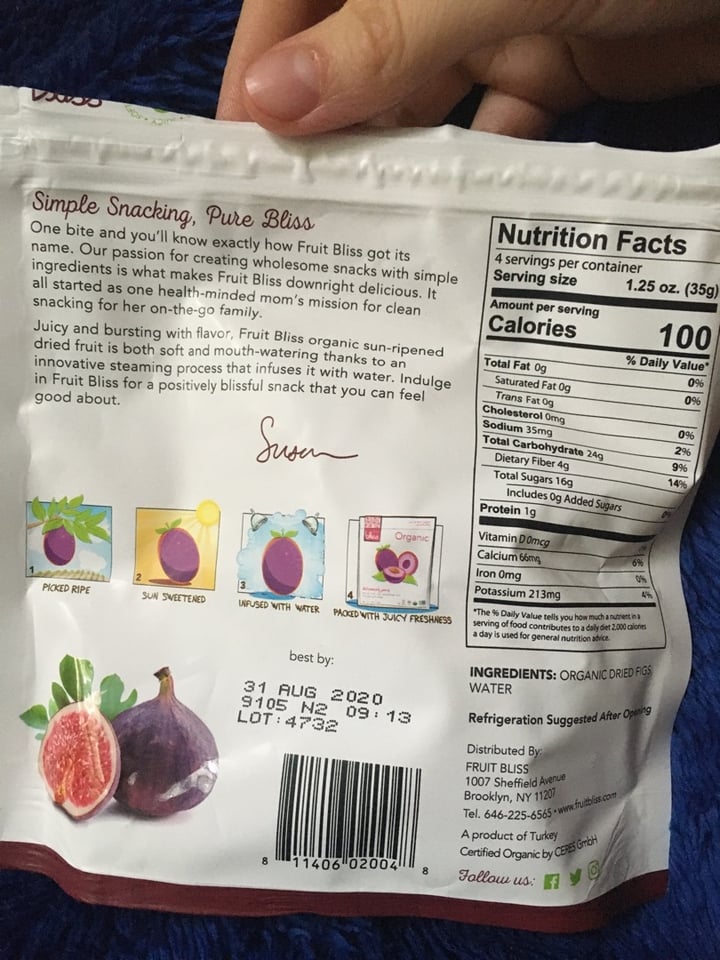 photo of Fruit Bliss Soft And Juicy Figs shared by @smash0the0pumpkins on  25 Dec 2019 - review