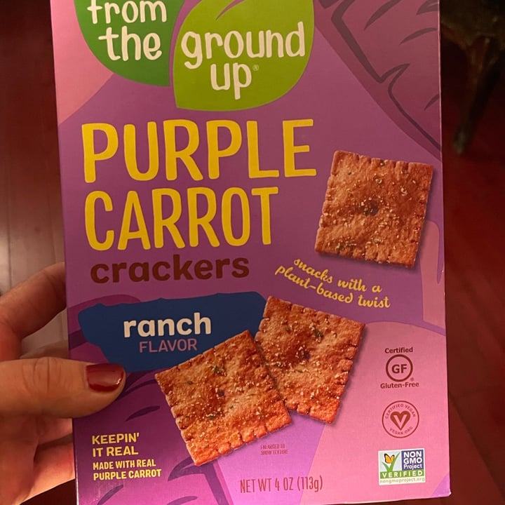 photo of Real Food From The Ground Up Purple carrot crackers Ranch flavor shared by @newkidontheblock on  21 Jun 2021 - review