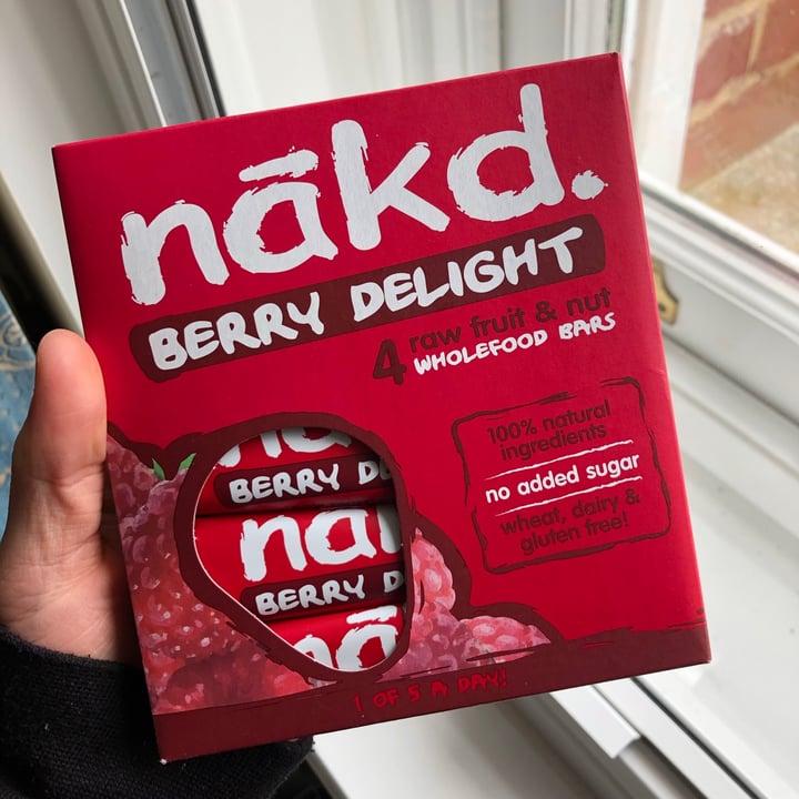 photo of Nākd. Berry Delight Bar shared by @yourlocalvegan on  20 Mar 2021 - review