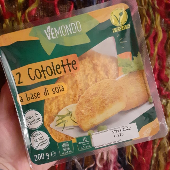 photo of Vemondo  2 Cotolette a Base di Soia shared by @perasperaadastra on  23 Oct 2022 - review