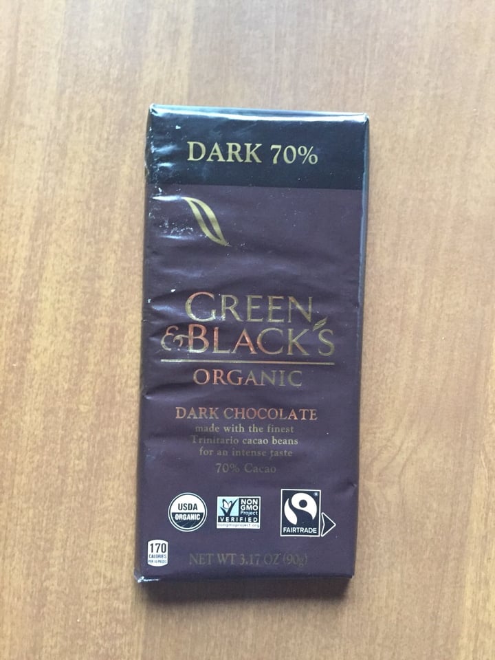 photo of Green & Black's Organic 70% Cocoa Dark Chocolate shared by @rachel0211 on  09 Jul 2019 - review