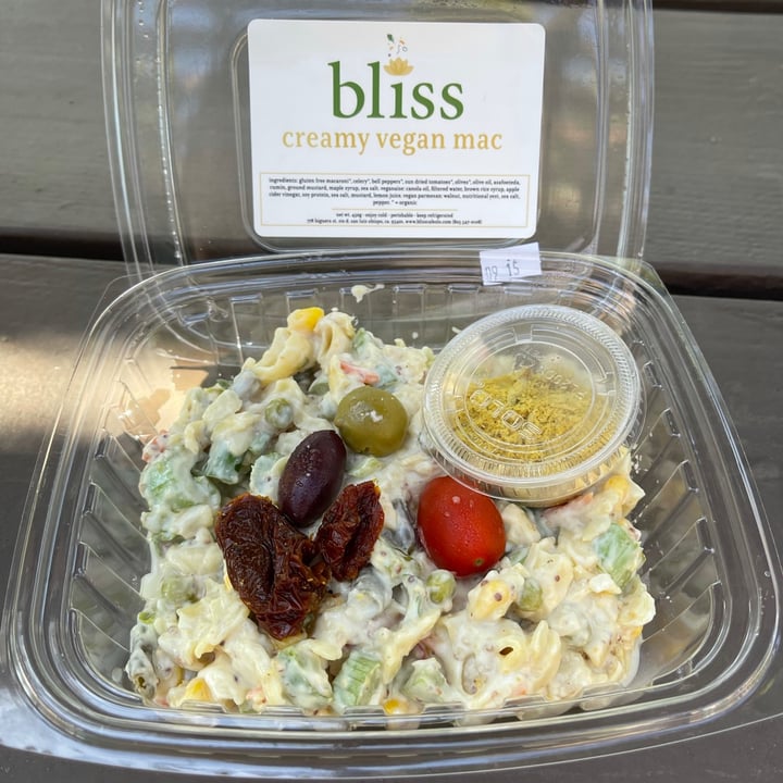 photo of Bliss Cafe Creamy Vegan Mac shared by @hahagiggles on  11 Sep 2021 - review