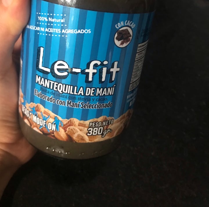 photo of Le-Fit Mantequilla De Mani Dark Chocolate shared by @vanepiterman on  15 Oct 2020 - review