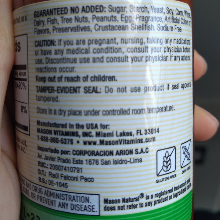 review photo of Mason natural Vitamina B12 shared by @akavanie on 05 Apr 2022 - review