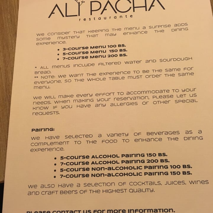 review photo of Ali Pacha Chefs Menu shared by @theplantbasedbassist on 15 Nov 2022 - review