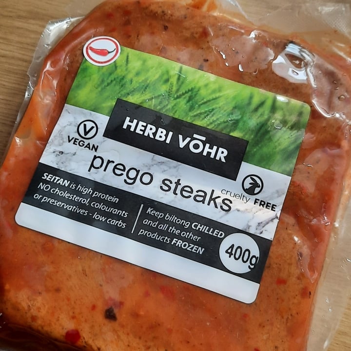 photo of HERBI VŌHR Prego steaks shared by @ahimsasunflower on  21 Feb 2021 - review