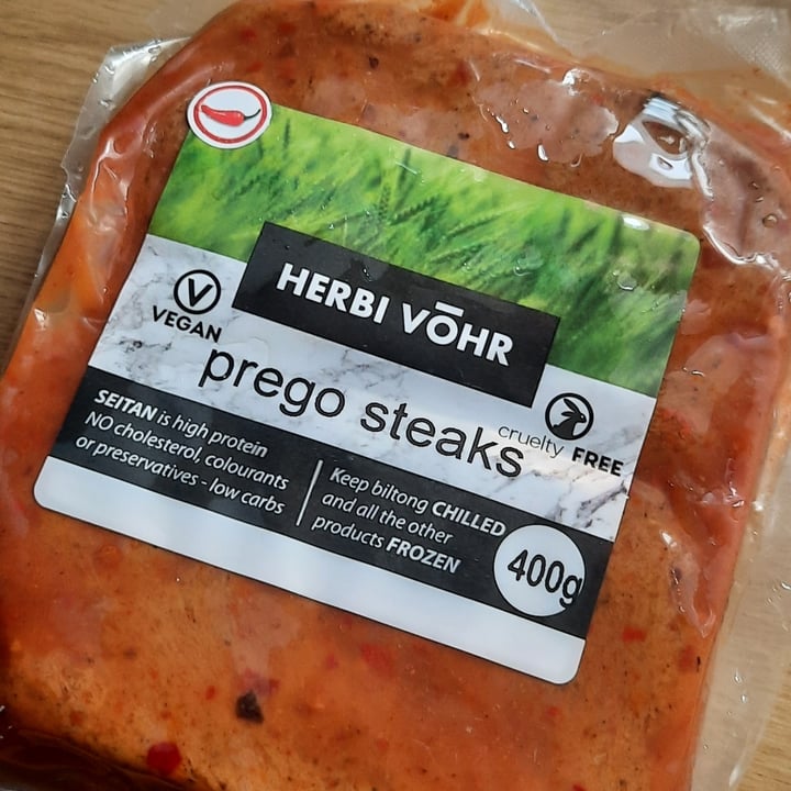 review photo of HERBI VŌHR Prego steaks shared by @ahimsasunflower on 21 Feb 2021 - review