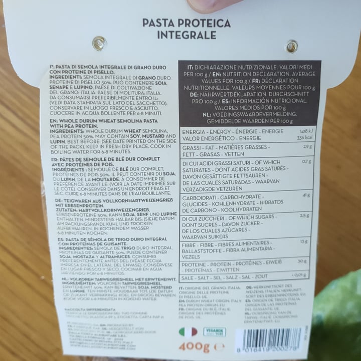 photo of Dalla costa Protein pasta 30% shared by @vegankiyo on  30 Apr 2022 - review