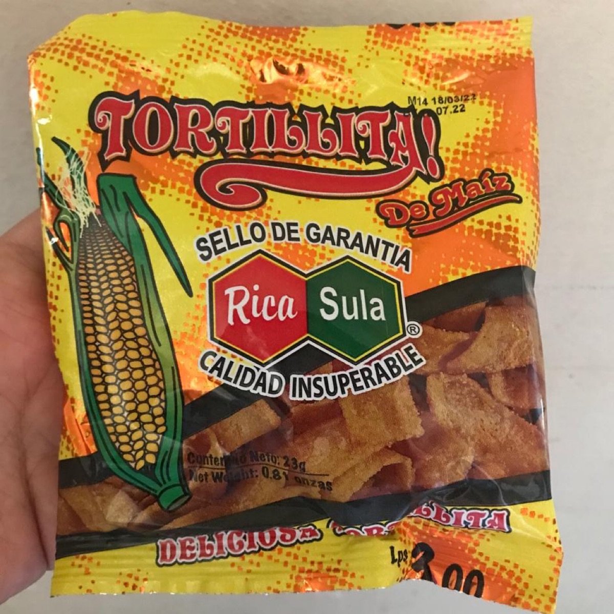 Rica Sula Tortillita Reviews abillion