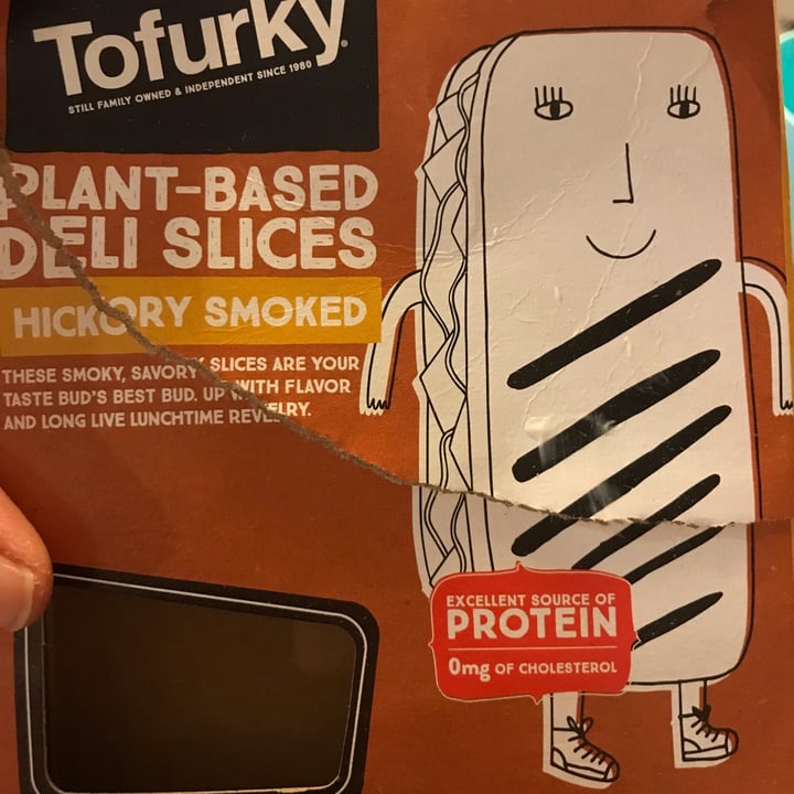 photo of Tofurky Plant Based Deli Slices Hickory  Smoked shared by @slowarrow on  16 Dec 2021 - review