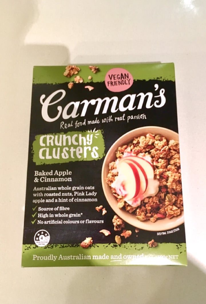 review photo of Carman's Apple and Cinnamon Crunchy Clusters shared by @jafriyakin on 14 Aug 2019 - review