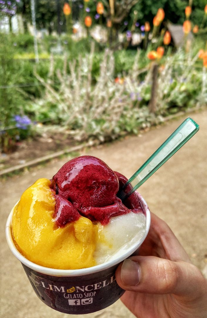 photo of Limoncelli - Gelato Shop Blueberry, limoncello and passion fruit sorbet shared by @aruaquilea on  07 Jul 2019 - review