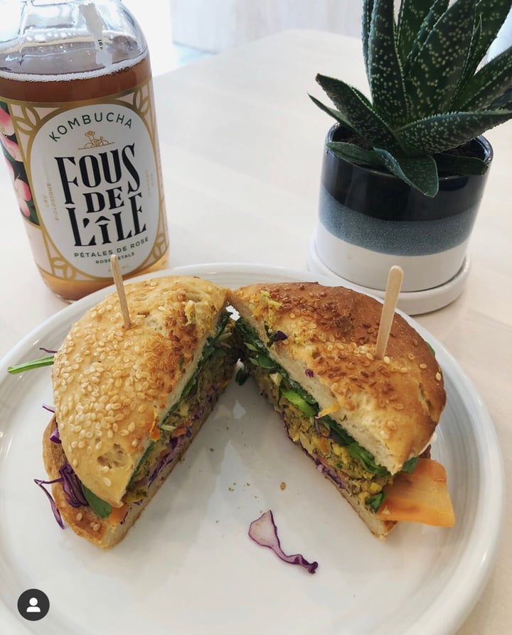 review photo of la station organique Açai bowl and sandwich shared by @veganventurers on 17 Jun 2019 - review