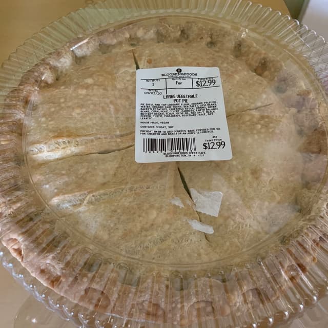 「Vegetable Pot Pie」の料理の写真