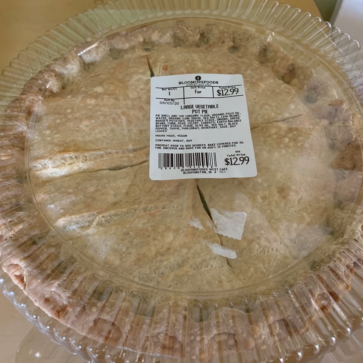 photo of Bloomingfoods Market & Deli Near West Side Vegetable Pot Pie shared by @allhess on  04 Apr 2020 - review