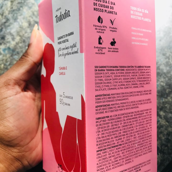 review photo of Natura Sabonete Vegetal TodoDia- Tâmara E Canela shared by @adrianni on 03 May 2022 - review