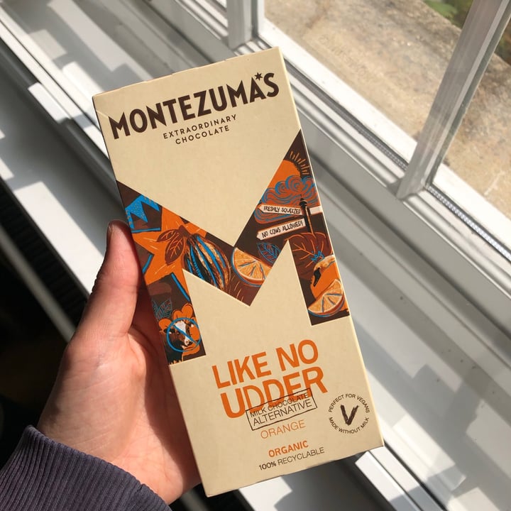photo of Montezuma's Like No Udder Milk Chocolate Orange 🍊 shared by @yourlocalvegan on  18 Sep 2021 - review