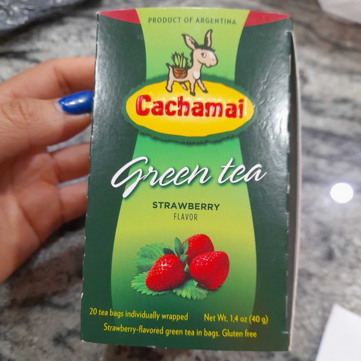 photo of Cachamai Té verde sabor frutilla shared by @karenramos on  15 Sep 2022 - review