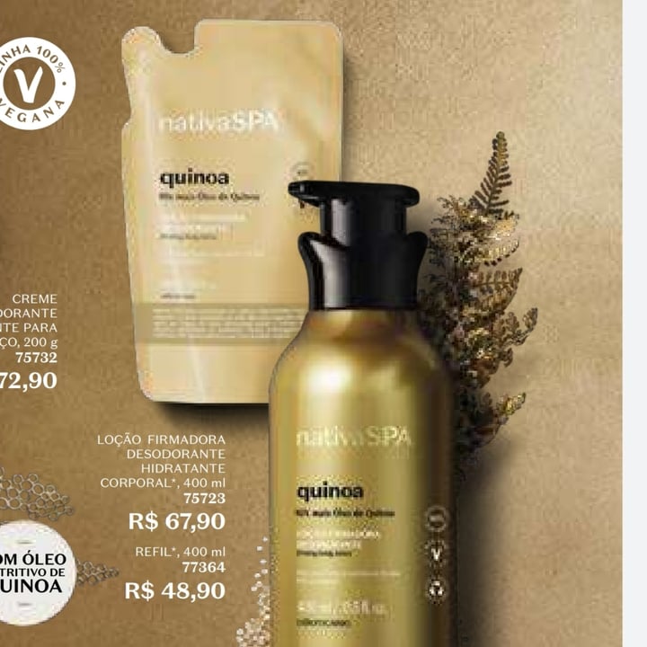 photo of Nativa Spa Hidratante Corporal Quinoa shared by @vilmamima on  25 Apr 2022 - review