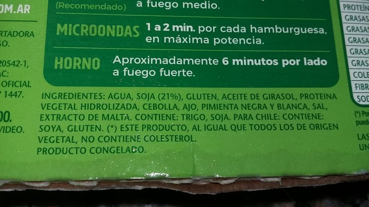 review photo of Vegetalex Hamburguesas de Soja shared by @angie93 on 24 Mar 2020 - review