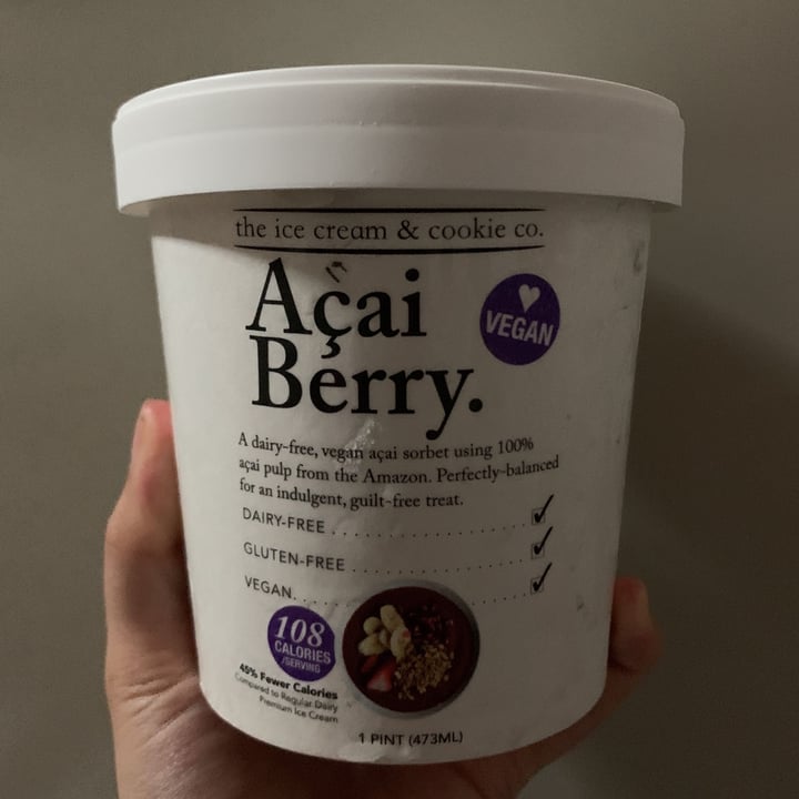 photo of The Ice Cream & Cookie Co Açai Berry Sorbet shared by @littlesyazana on  01 Nov 2020 - review