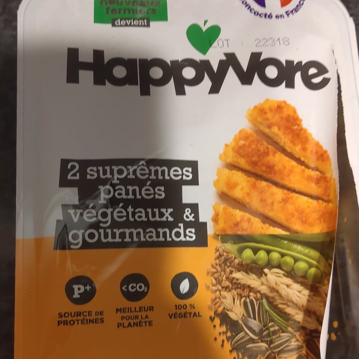 photo of Happyvore 2 Suprêmes Panés Végétaux Et Gourmands shared by @lauralig on  15 Dec 2022 - review