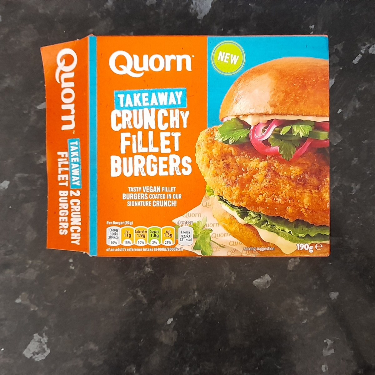 take away Crunchy fillet burgers from Quorn - Vegan Product Reviews ...