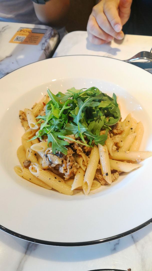 photo of PizzaExpress Omnipork™ Penne Aglio Olio shared by @carachew on  24 Jun 2019 - review