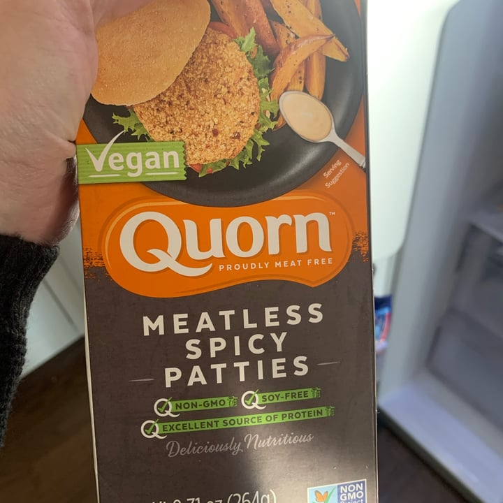 review photo of Quorn Vegan Meatless Spicy Patties shared by @cmulkern on 02 May 2022 - review