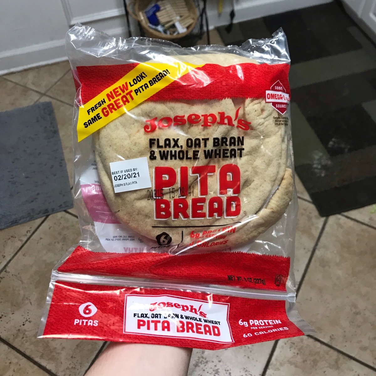 Joseph's Flax, Oat Bran And Whole Wheat Pita Bread Reviews abillion