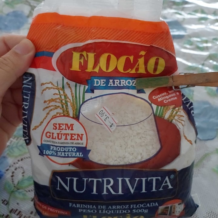 photo of Nutrivita Farinha de arroz Flocada shared by @mylenasilva29 on  06 May 2022 - review