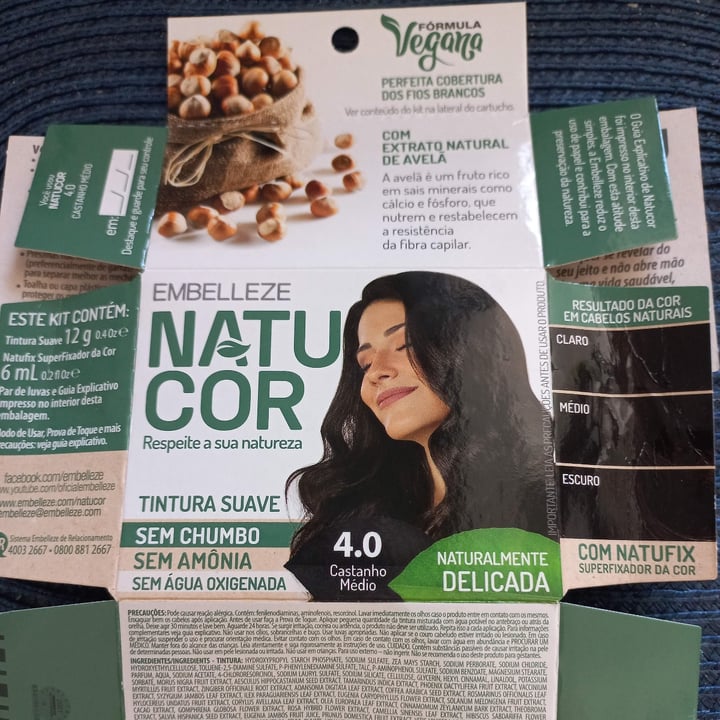 review photo of Embeleze Natucor Embeleze Natucor Tintura Formula Vegana shared by @veroli on 24 Dec 2022 - review