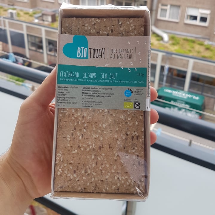 photo of Bio Today Flatbread Sesame Seat Salt shared by @melvil on  20 Jun 2021 - review