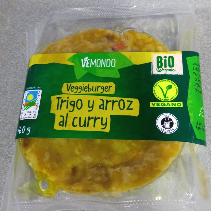 photo of Vemondo Veggieburger trigo y arroz al curry shared by @kary54 on  21 Oct 2021 - review