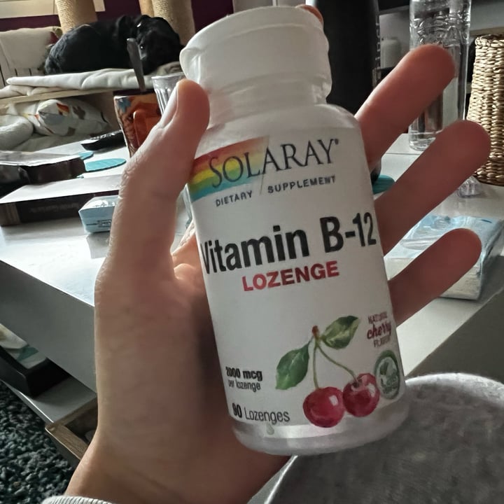 review photo of Solaray Vitamina B12 sabor cereza shared by @nuriabe on 15 Jul 2022 - review