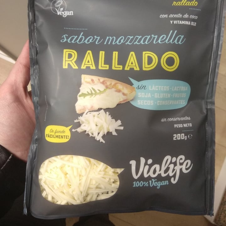 photo of Violife Queso Rallado sabor a Mozzarella shared by @evaporadax on  16 Aug 2020 - review