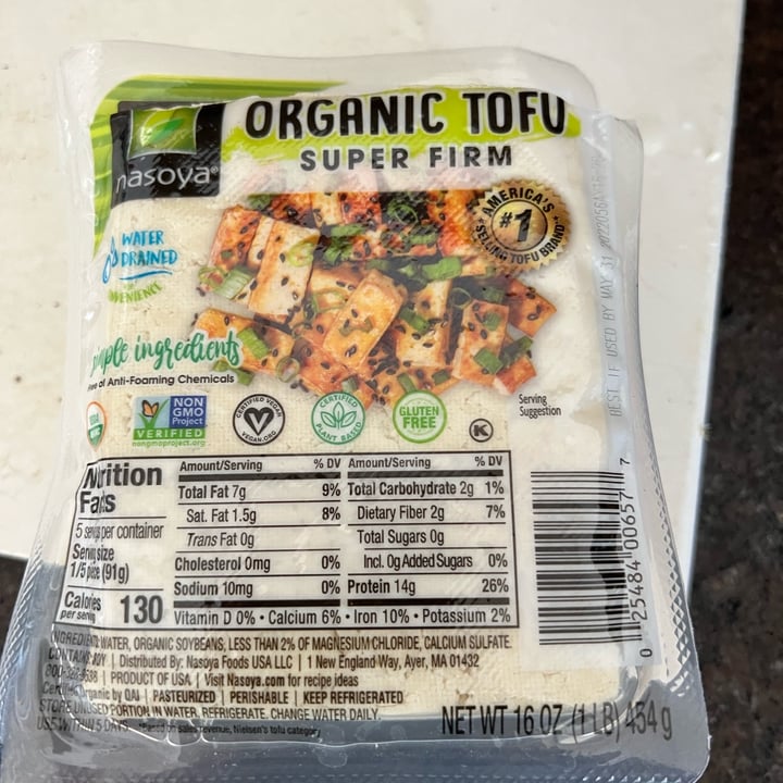 photo of Nasoya Organic tofu shared by @priyalicious on  30 Apr 2022 - review