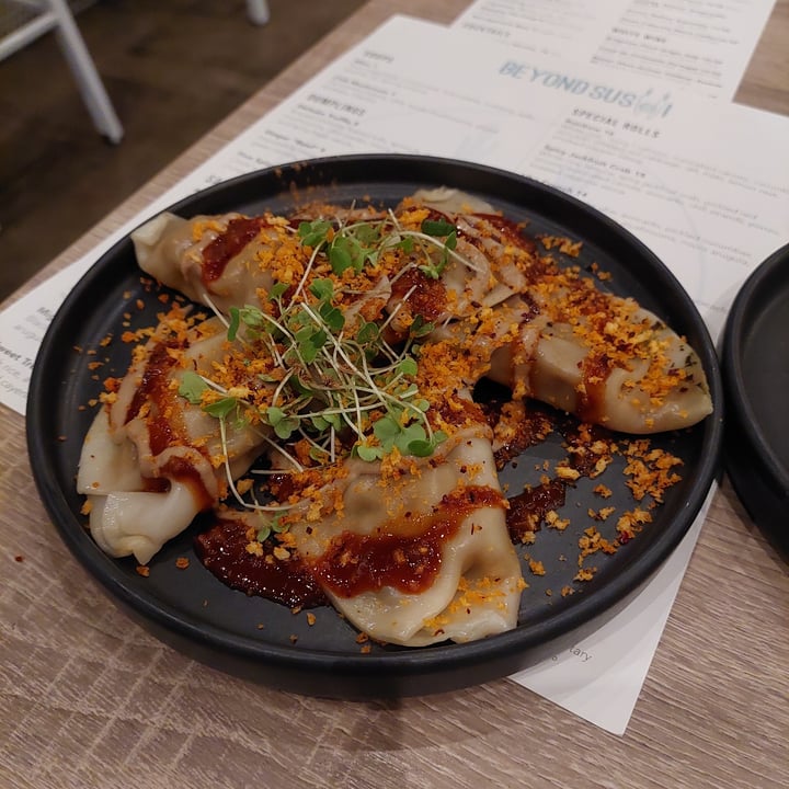 photo of Beyond Sushi (W 37th Street) Shiitake Truffle Dumplings shared by @ladylu on  14 Mar 2022 - review