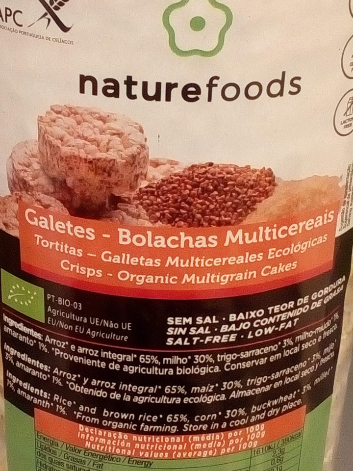 photo of naturefoods Bolachas Multicereais Biológicas shared by @claudiaines on  22 Jun 2022 - review